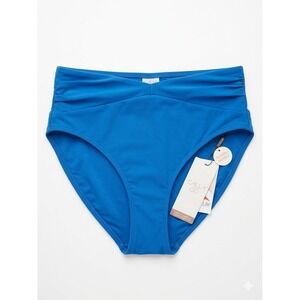 CALIA Swim Bottom Women S Blue High Rise Tummy Control Ruched WSA23407